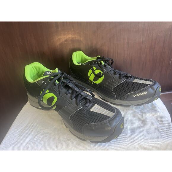 PEARL iZUMi X-Road Fuel v5 Cycling Shoes~EUR 49- Mens Size 14 Black & Green - Picture 3 of 15